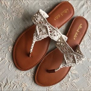 🦋 Altar’d State Crochet Sandals • NWOT • Size 8.5